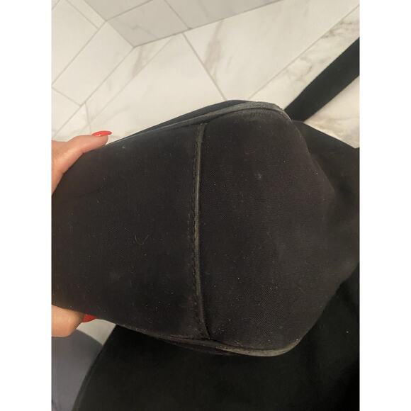 Coach Original Messenger Bag Blk Canvas Leather - Picture 12 of 14